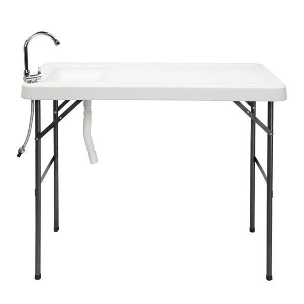 Outdoor Table Rectangular with Sink Faucet