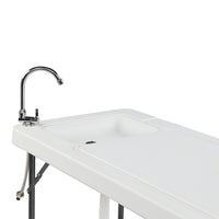 Outdoor Table Rectangular with Sink Faucet