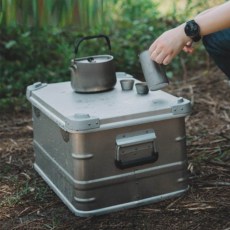 Aluminum Alloy Camping Storage Box – Durable & Portable Organizer for Outdoor Gear