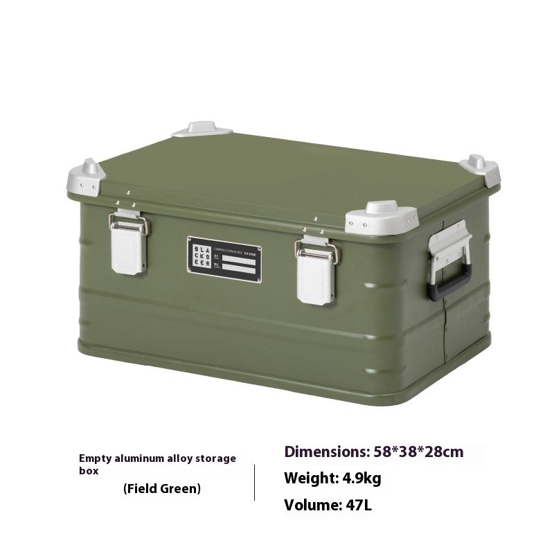 Aluminum Alloy Camping Storage Box – Durable & Portable Organizer for Outdoor Gear