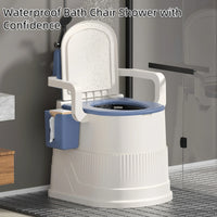 Portable Travel Toilet Chair for Adults - Odor-Proof Easy-Clean