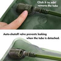 2L Hydration Bladder for Hiking – Leak-Proof Water Reservoir Military Green