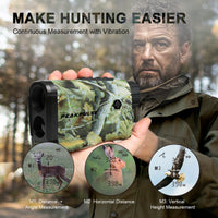 PEAKPULSE 1300 Yards Laser Range Finder for Hunting & Hiking