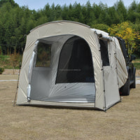Car Rear Rest Tent Christmas Long-distance Driving 2/3 Person Car Tent, SUV Tailgate Tent, Car Hatchback Tent with Screen Window