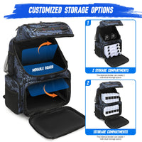 45L Heavy Duty Fishing Backpack Cooler – Waterproof Tackle Storage Bag with Rod Holders & Rain Cover