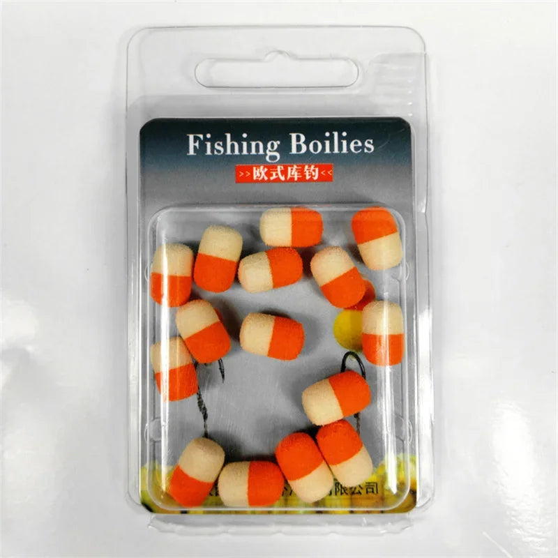 Floating Boilies Carp Fishing Bait Set – High Buoyancy Hair Rig Fishing Baits (15PCS)