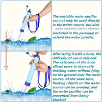 Personal Water Filter Straw for Hiking & Survival Gear