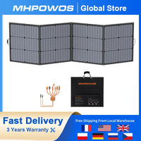 MHPOWOS 220W Foldable Solar Panel – Portable MC4 Solar Charger for Camping & Power Stations