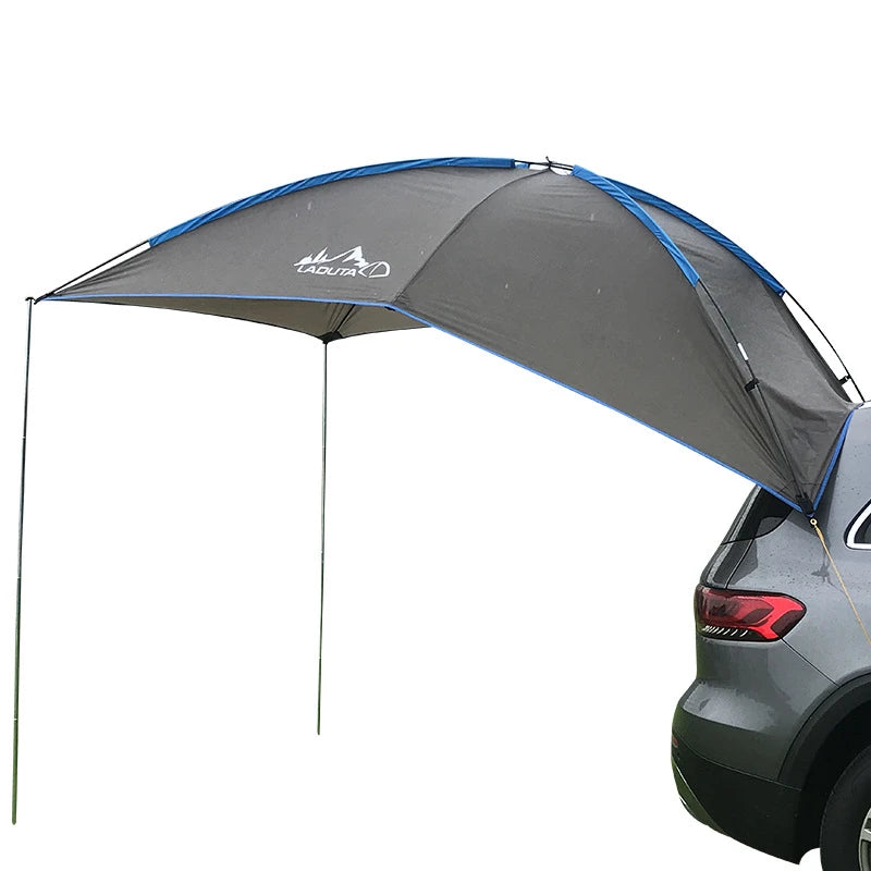 280x190cm Car Rear Tent Outdoor Camping Beach Travel Waterproof Sun Shelter Automobile Awning Rooftop Rain Canopy for SUV Sedan
