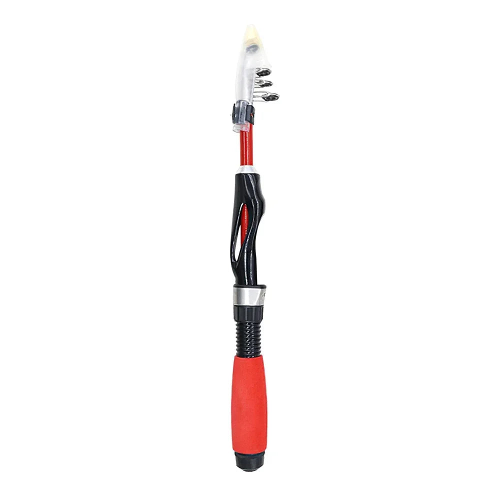 Super Hard Carbon Fiber Fishing Rod & Reel Combo – Heavy Duty Boat, Ice & Fly Fishing Rod Set