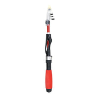 Super Hard Carbon Fiber Fishing Rod & Reel Combo – Heavy Duty Boat, Ice & Fly Fishing Rod Set