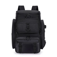 Heavy Duty Fishing Backpack with Rod Holders – Waterproof Multifunctional Tackle Storage Bag for Fishing & Hiking