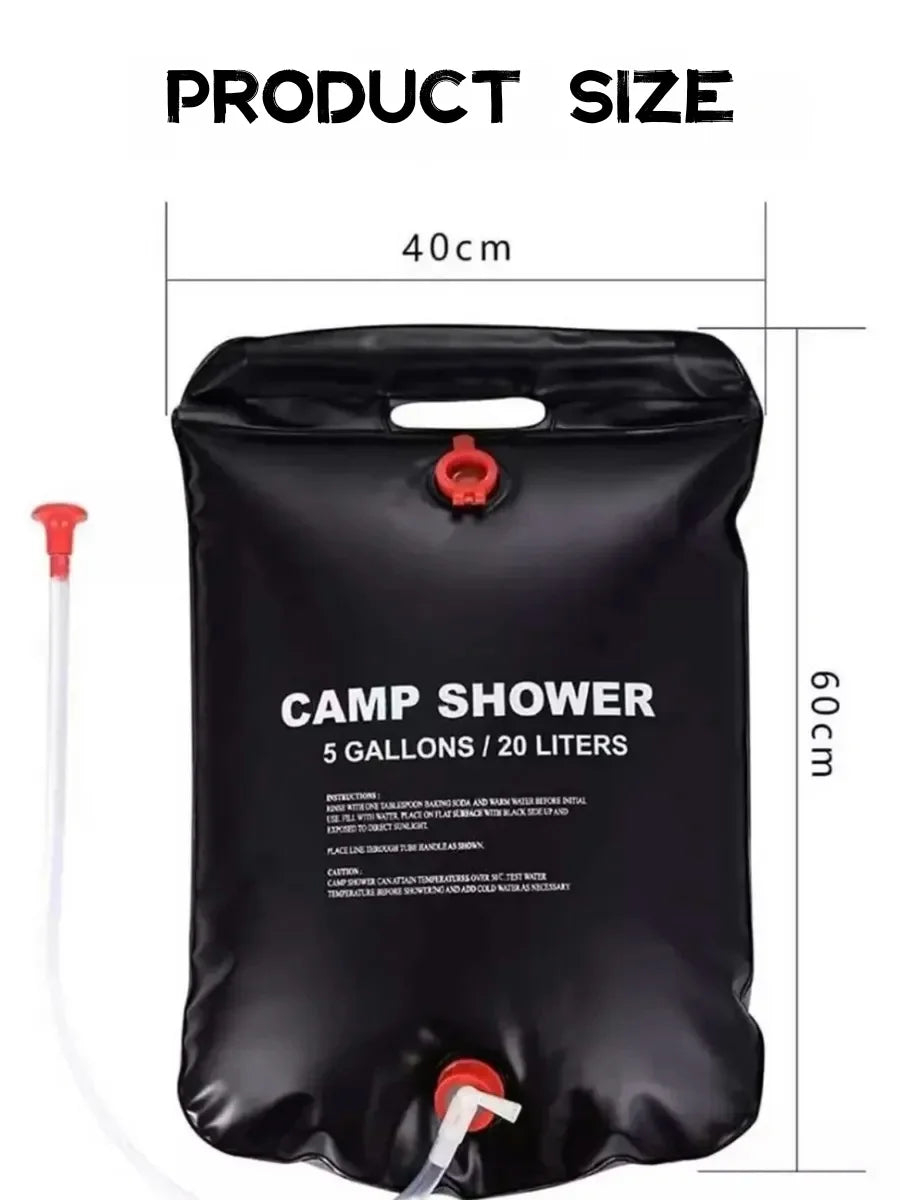 20/40L Portable Outdoor Shower Bag – Waterproof & Durable