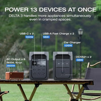 Portable Power Station 3 – 1024Wh LiFePO4 Battery, 1800W AC Output, 100W USB-C, Full Charge in 56 Minutes Solar Generator for Home Backup & Outdoor Use