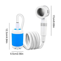Portable Camping Shower Pump Rechargeable 4000mAh Digital