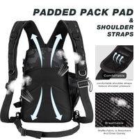 Heavy Duty Fishing Backpack Sling Bag – Multi-Compartment Tackle Storage Bag with Rod Holder