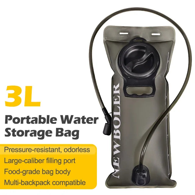 1.5L-3L Hydration Pack Water Bladder - Leakproof & BPA-Free