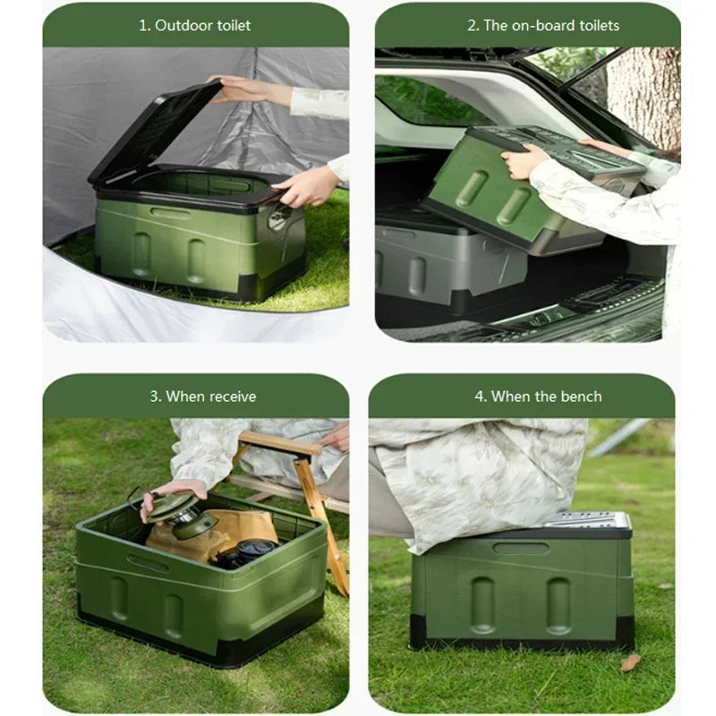 Portable Folding Toilet – Compact & Multi-Functional for Travel
