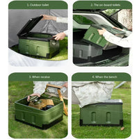 Portable Folding Toilet – Compact & Multi-Functional for Travel