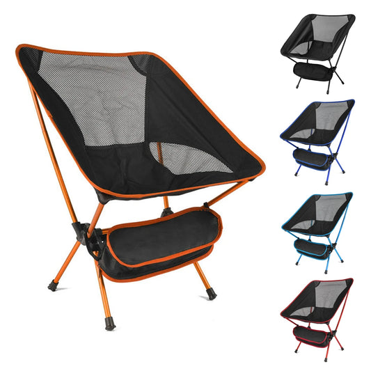 Portable Folding Chair – Ultralight Aluminum for Camping & Hiking
