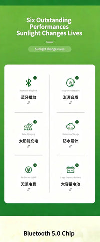 Solar Powered Simulation Stone Bluetooth Remote Control Speaker for Outdoor Lawn and Courtyard Decoration Without Wiring
