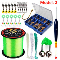 Heavy Duty Carbon Fiber Spinning Fishing Combo – Rod, Reel, Line & Accessories Set