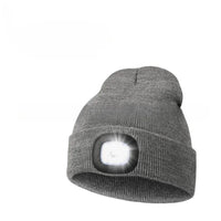 Unisex LED Knitted Beanie Hat | USB Rechargeable Headlamp Winter Warm Hat for Night Activities