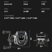 Ultra Lightweight BFS Baitcasting Reel – Aluminum Spool Fishing Reel for Bass & Trout Fishing