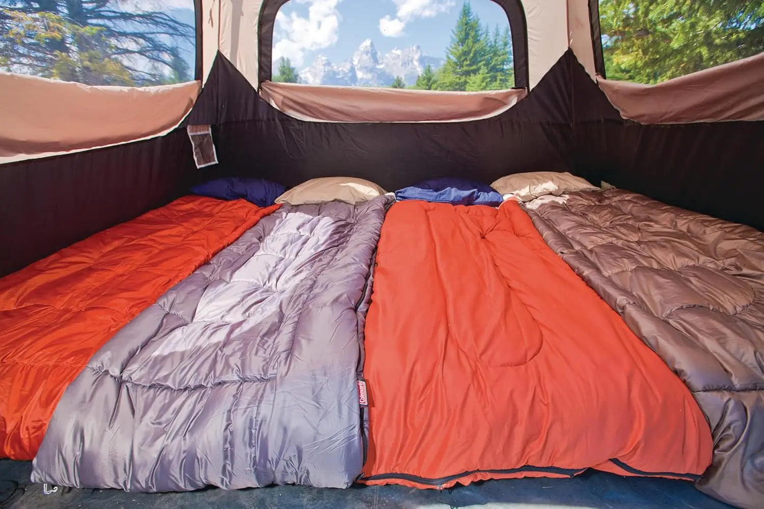 4/6/8/10 Person Instant Camping Tent – 1-Minute Setup Family Tent with Pre-Attached Poles, Air Vent & Carry Bag