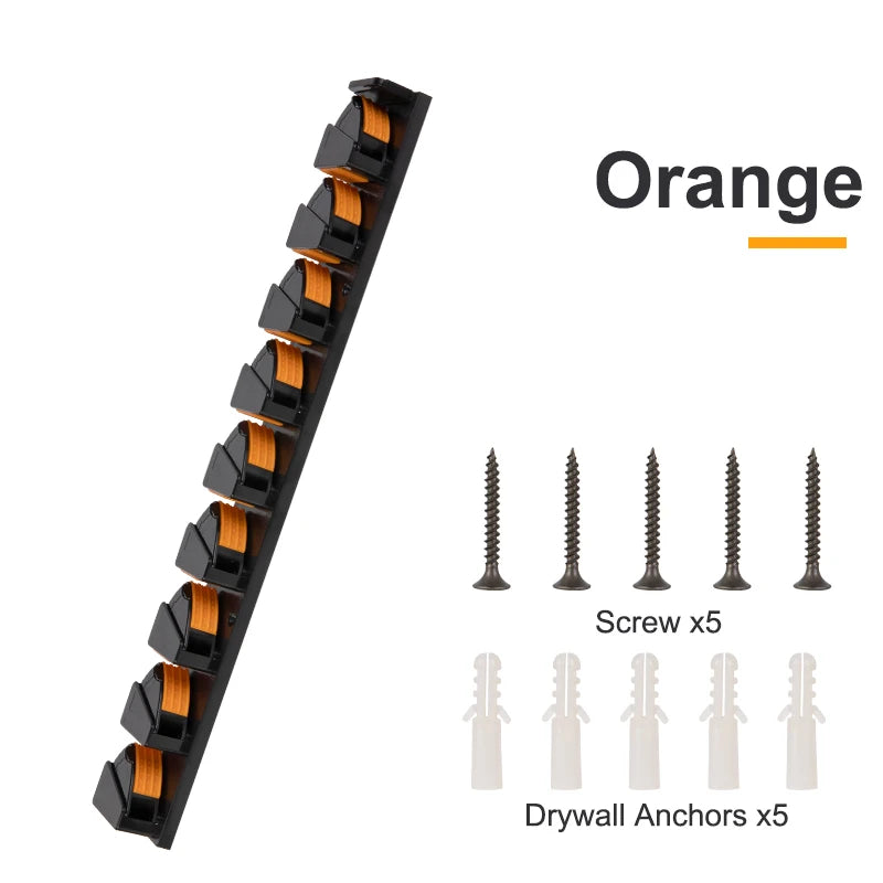 Wall Mounted Fishing Rod Holder Rack – Vertical & Horizontal Storage for Up to 9 Rods