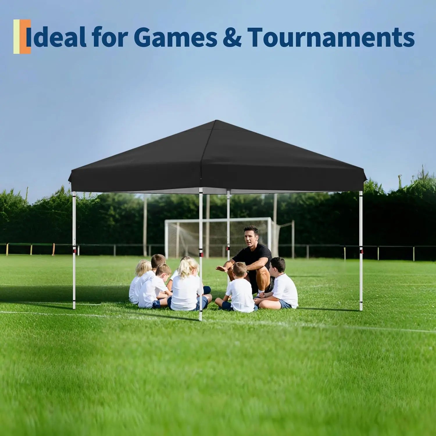10x10FT Instant Pop Up Canopy Tent with 4 Side Walls, Waterproof UV Protected for Outdoor Events