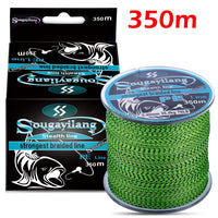 Heavy Duty PE Braided Fishing Line – 4-Strand Multifilament Fishing Wire (15LB-65LB, 100M-550M)