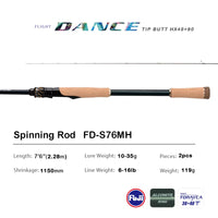 PURELURE DANCE S822H Spinning Rod – High Carbon Long Casting