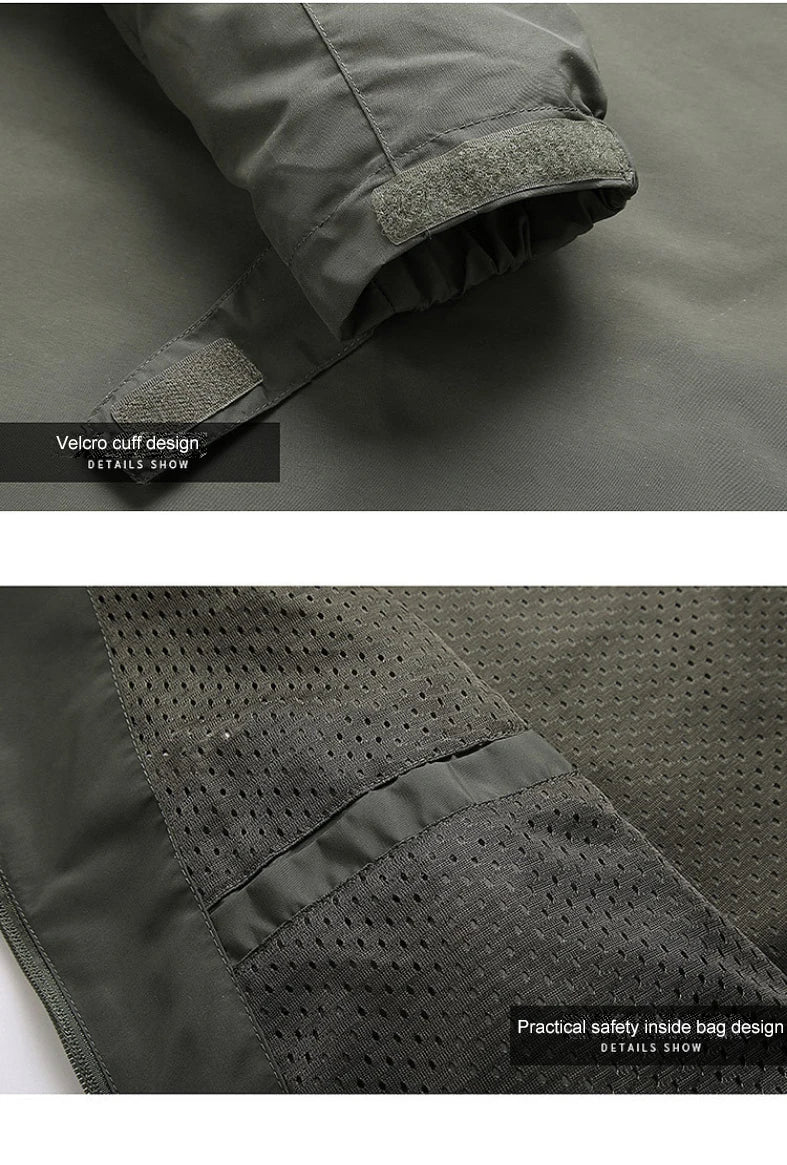 Waterproof Windbreaker Jacket – Outdoor Hiking, Camping & Fishing Casual Coat