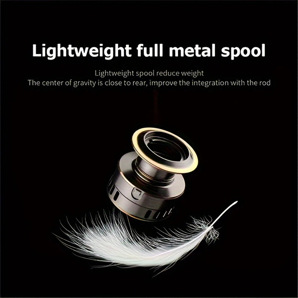 HE6000-7000 Spinning Wheel Fishing Reel – 5.2:1 Ratio 10KG Resistance