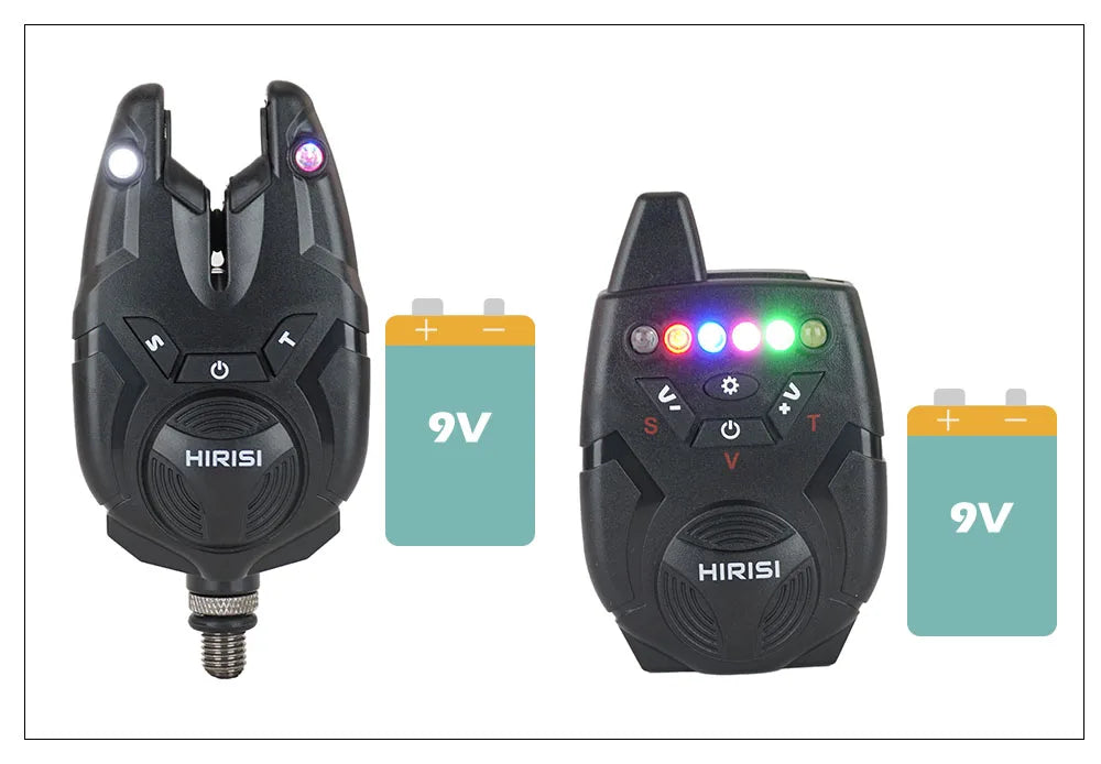 Wireless Carp Fishing Bite Alarm Set – Waterproof LED Bite Indicator System
