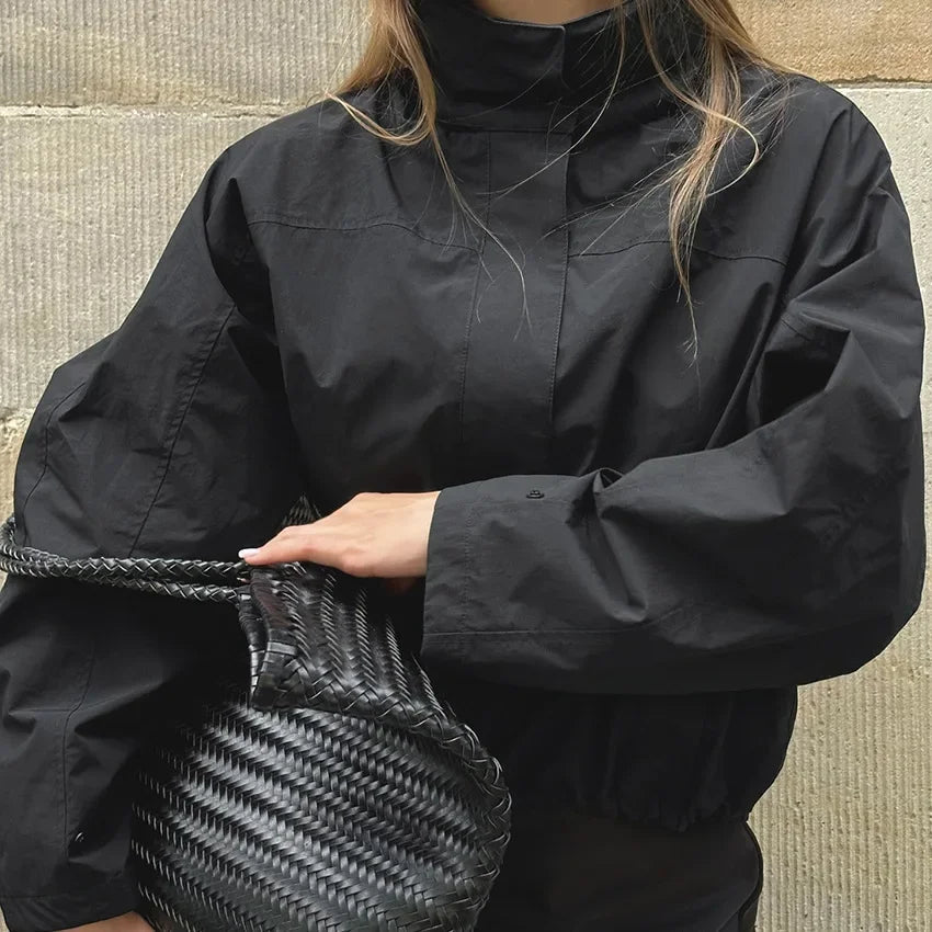 Outdoor Anorak Windbreaker – Water Resistant Hooded Parka with Loose Fit Design