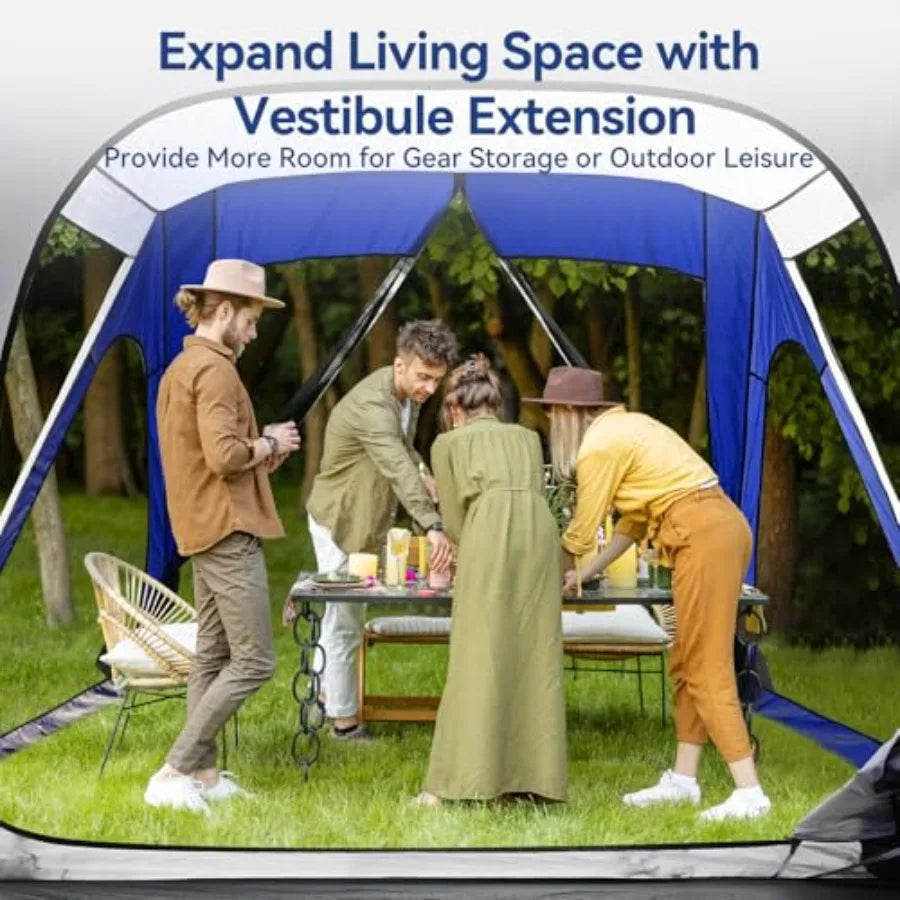 SUV Tent for Camping SUV Camping Tent with Awnings Waterproof Blow Up Tent Easy Setup Car Truck Camping Tent