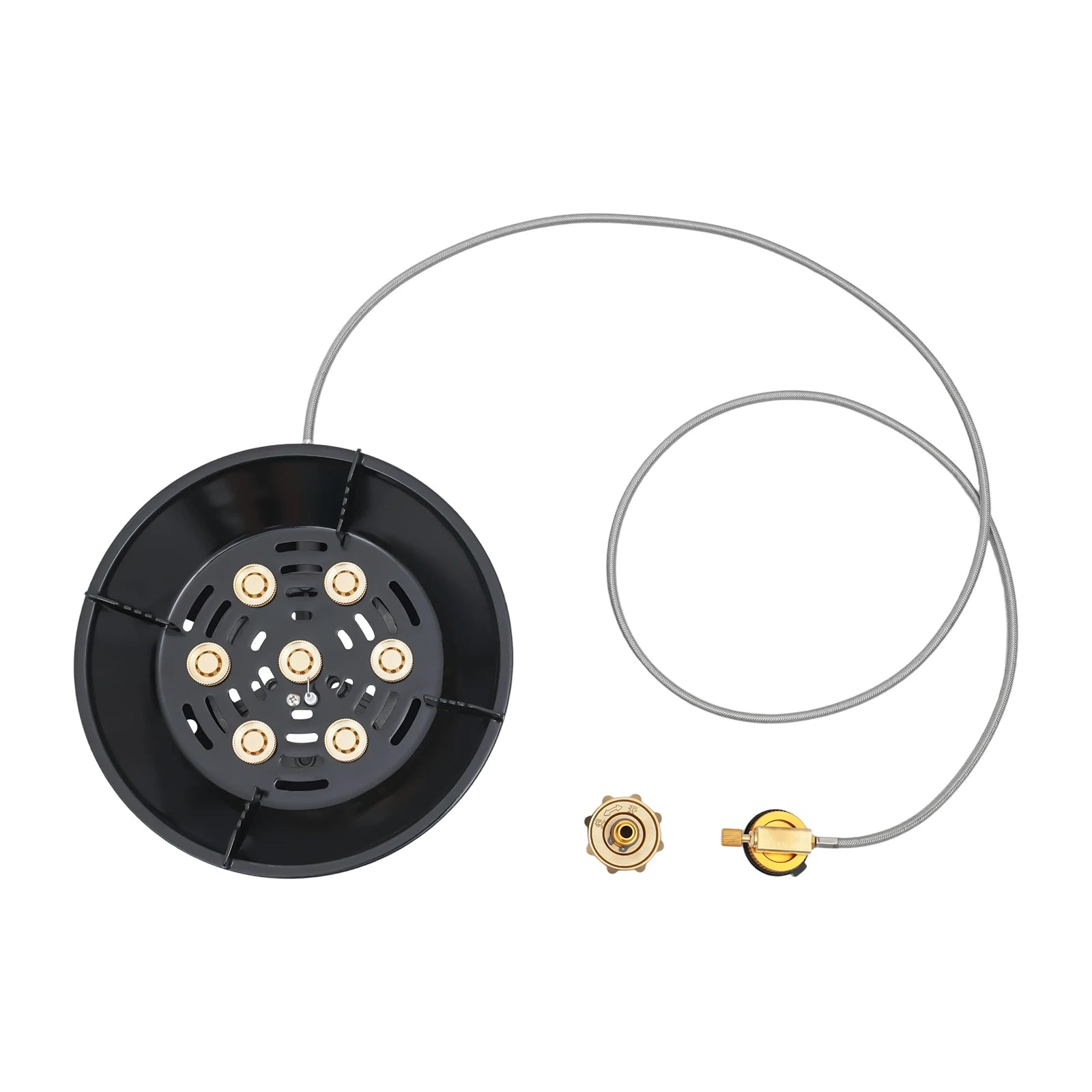 7-Core Camping Stove 21000W High-Power with Electronic Ignition
