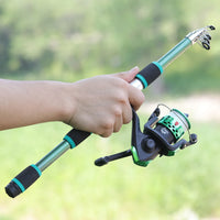 Heavy Duty Telescopic Fishing Rod & Reel Combo – Portable Full Fishing Kit (1.8M)