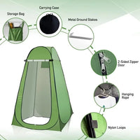 Portable Pop Up Privacy Tent Outdoor Shower Toilet Quick Setup