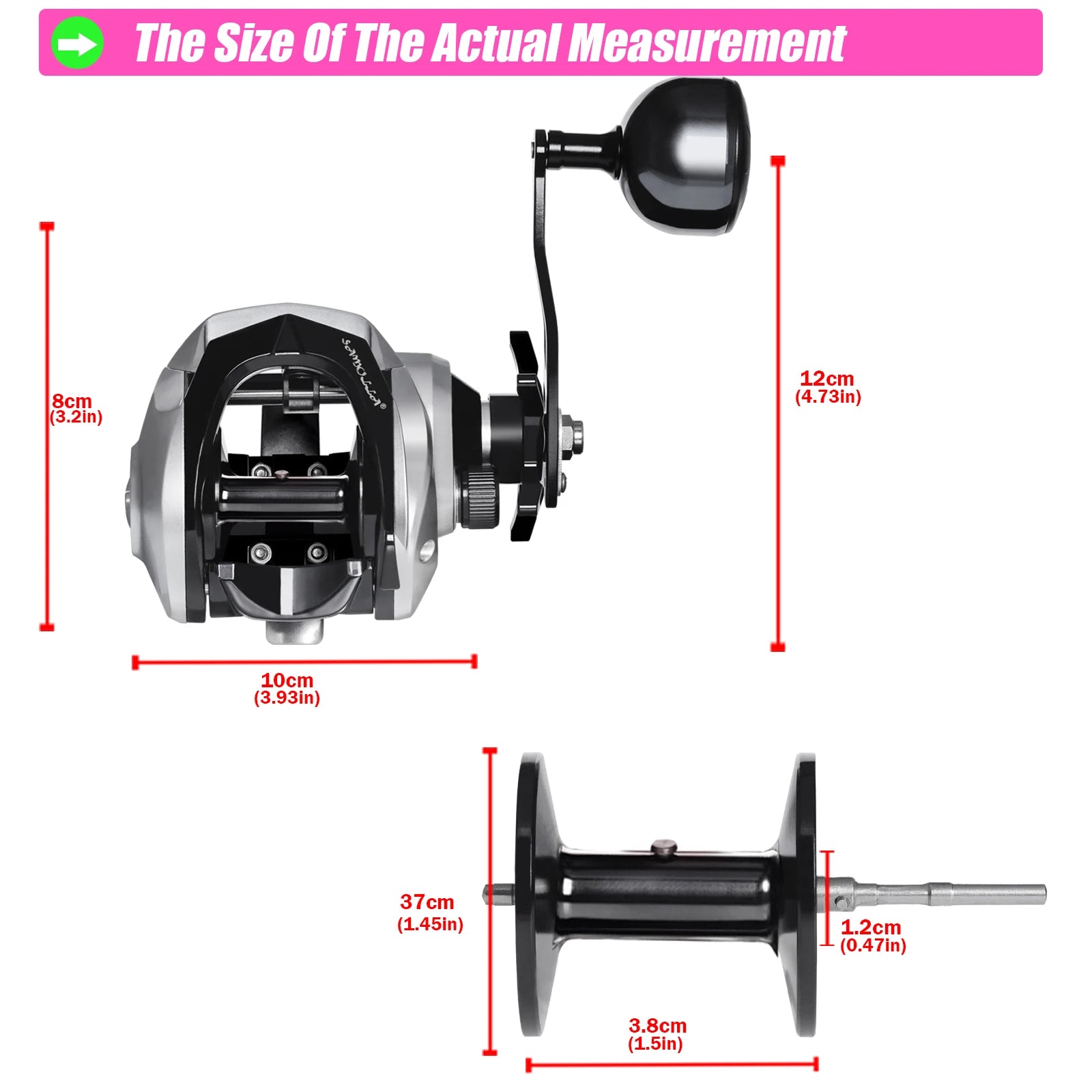 Heavy Duty Saltwater Baitcasting Fishing Reel – Waterproof 15KG Drag Trolling Reel