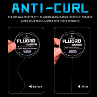 Fluorocarbon Fishing Line – High Abrasion Resistant Monofilament Fishing Wire (100M-500M)