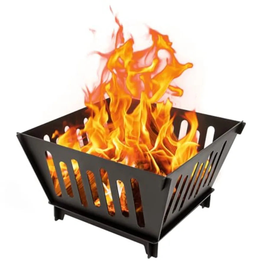 Portable Outdoor Fire Pit – Wood-Burning Log Stove Fireplace for Camping, Backyard, Patio, Garden & Beach