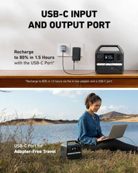 521 Portable Power Station (256Wh) – 300W Solar Generator for Home Backup & Camping