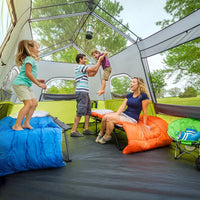 9 Person Instant Cabin Tent 14x9 FT – Large Family Camping Tent Waterproof Outdoor Shelter (Green)