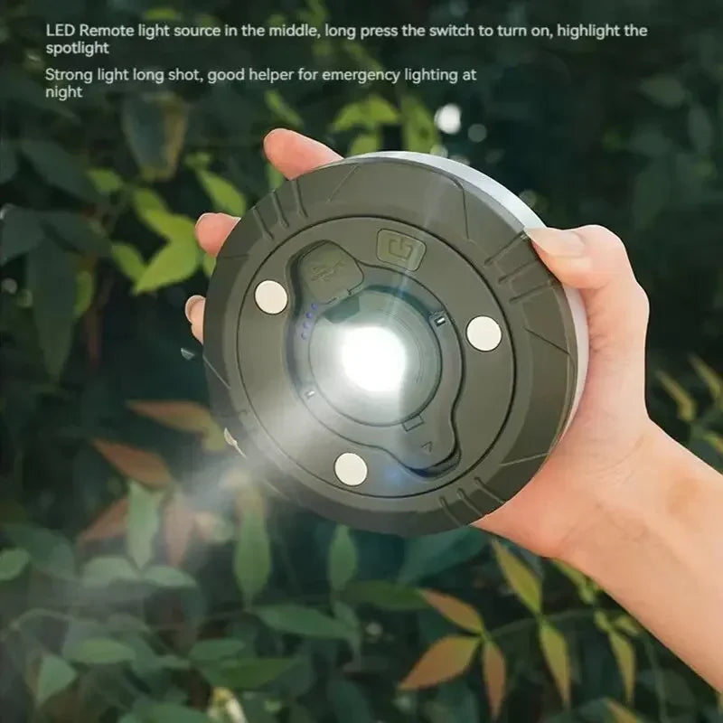 10M Length LED Camping Lamp Strip Atmosphere Waterproof Recyclable Light Belt Outdoor Garden Decoration Lamp for Tent Room