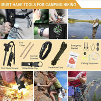 142PCS Camping Emergency Survival Tool Kit with First Aid