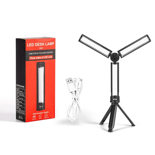 LED Emergency Floodlight Work Lamp with USB Charging & Bracket