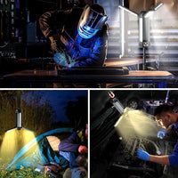 6000mAh LED Work Light Rechargeable Cordless Work Light with COB Construction Light Telescopic for Outdoor Camping